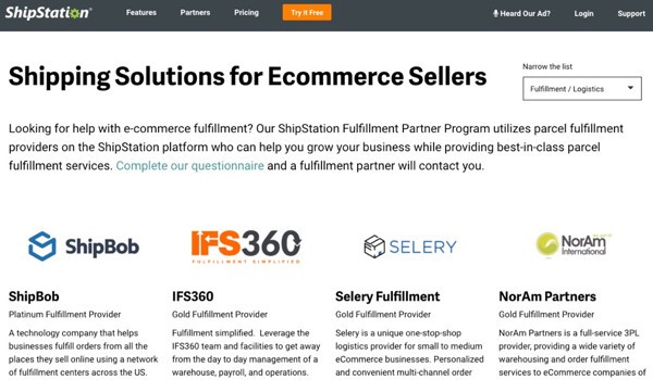 Ecommerce Fulfilment List