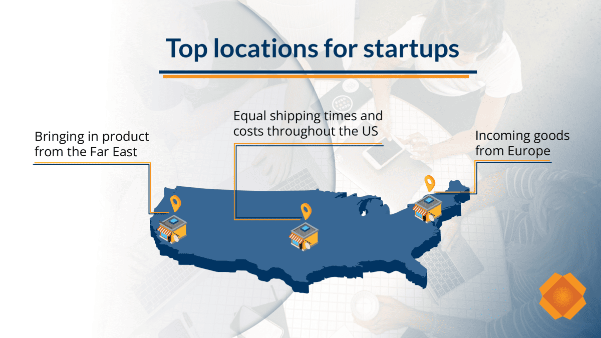Top 3PL locations for startups